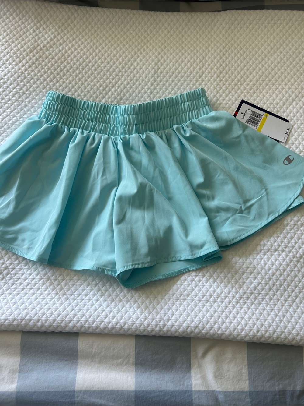 NWT Champion Girl’s Light Aqua Athletic/Butterfly Skort M(10/12)